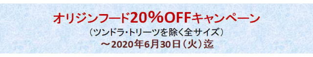 オリジン20%OFFキャンペーン3